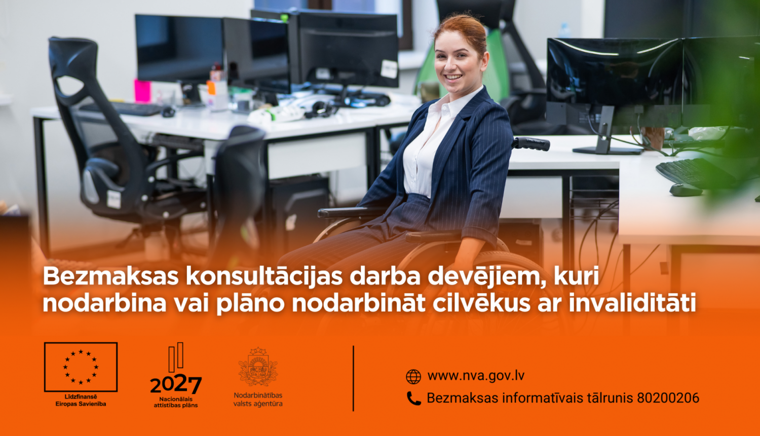 Piedāvās bezmaksas konsultācijas darba devējiem, kuri nodarbina vai plāno nodarbināt cilvēkus ar invaliditāti