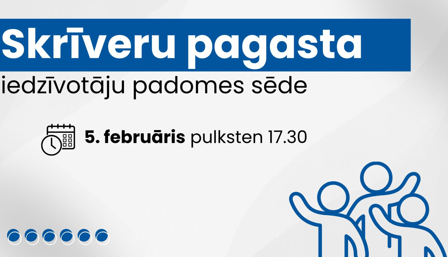 Skrīveros notiks pagasta iedzīvotāju padomes sēde