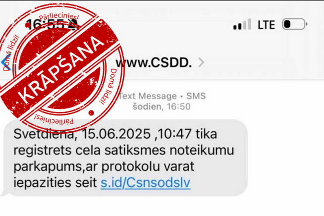 Noziedznieki CSDD vārdā izkrāpuši simtiem tūkstošus eiro